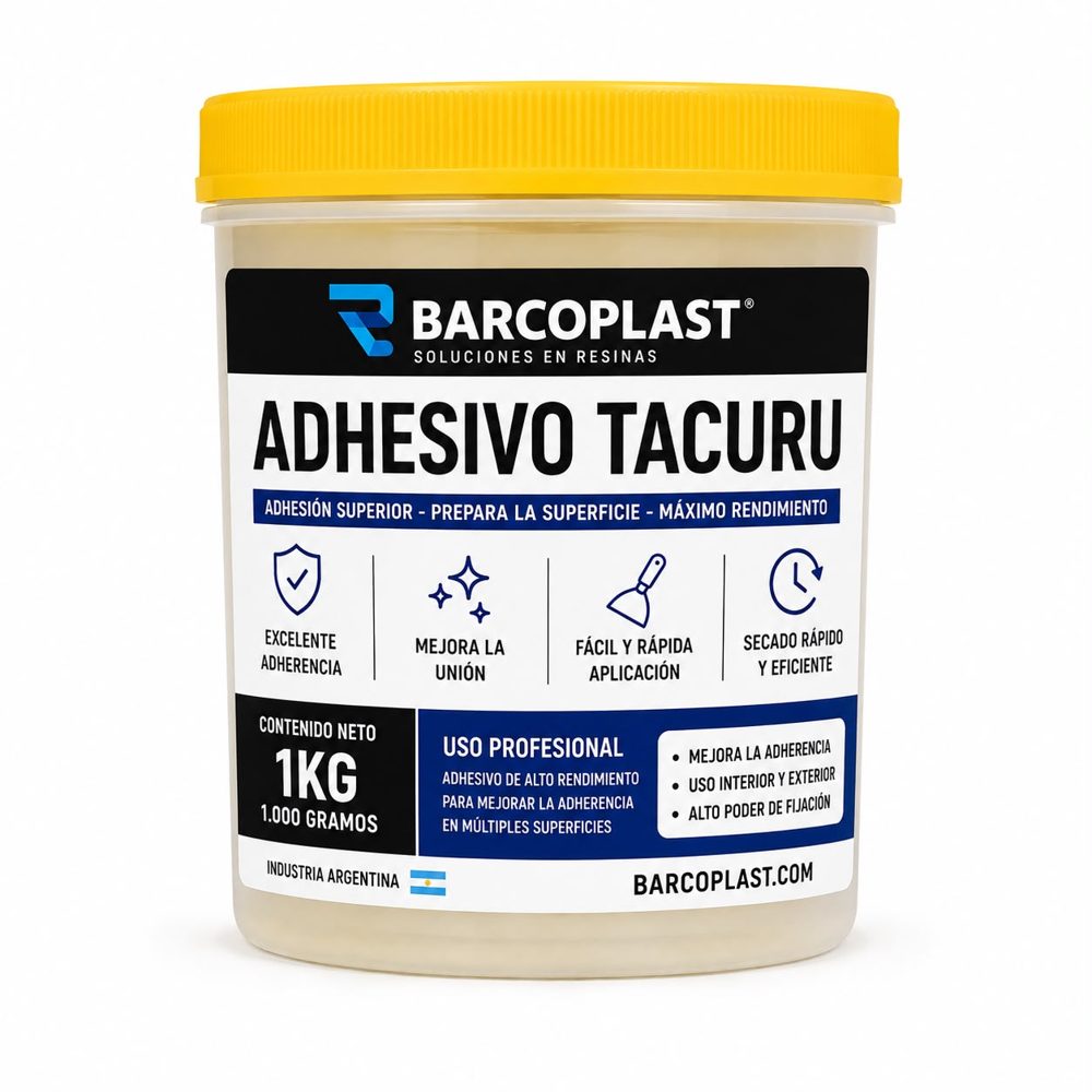 Adhesivo Tacurú BARCOPLAST pote de 1 kg